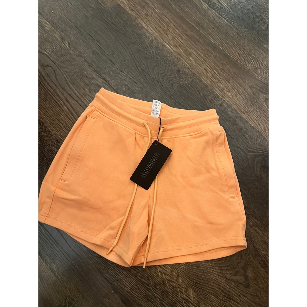 Alphalete Womens Essential Core Short Orange Frost AA1-WECS-ORFS301-S Small NWT